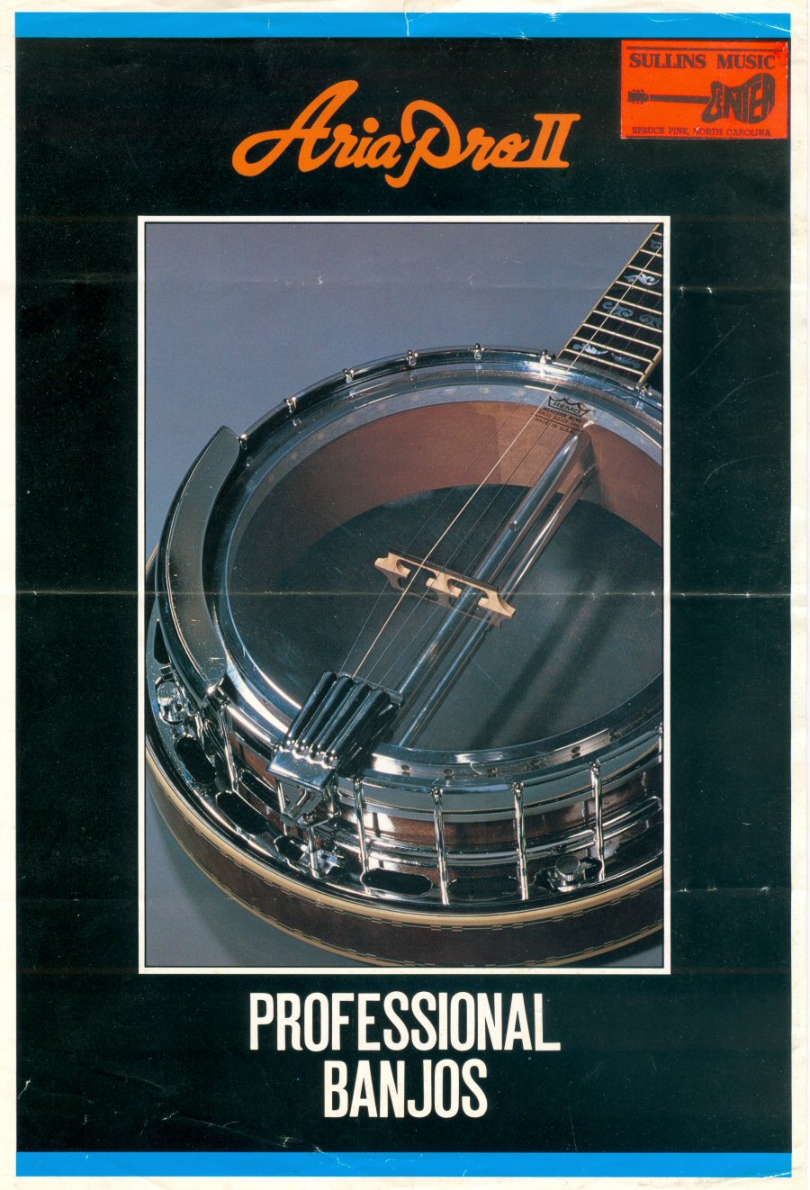 Первая страница каталога 1977 Banjos